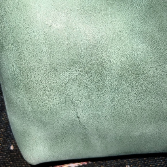 SOLD Portland Leather Goods CUCUMBER Mini Snap Crossbody Tote - Picture 8 of 8